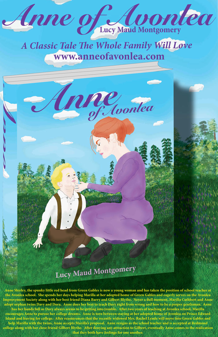 Anne of Avonlea Book Cover Illustration